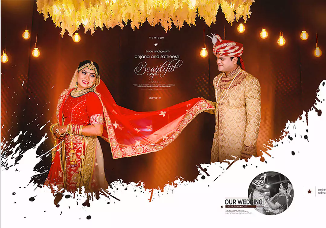 Bride Groom portrait DM photo album